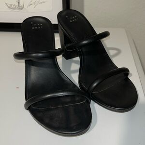 A new day women’s size 9 black strap heels